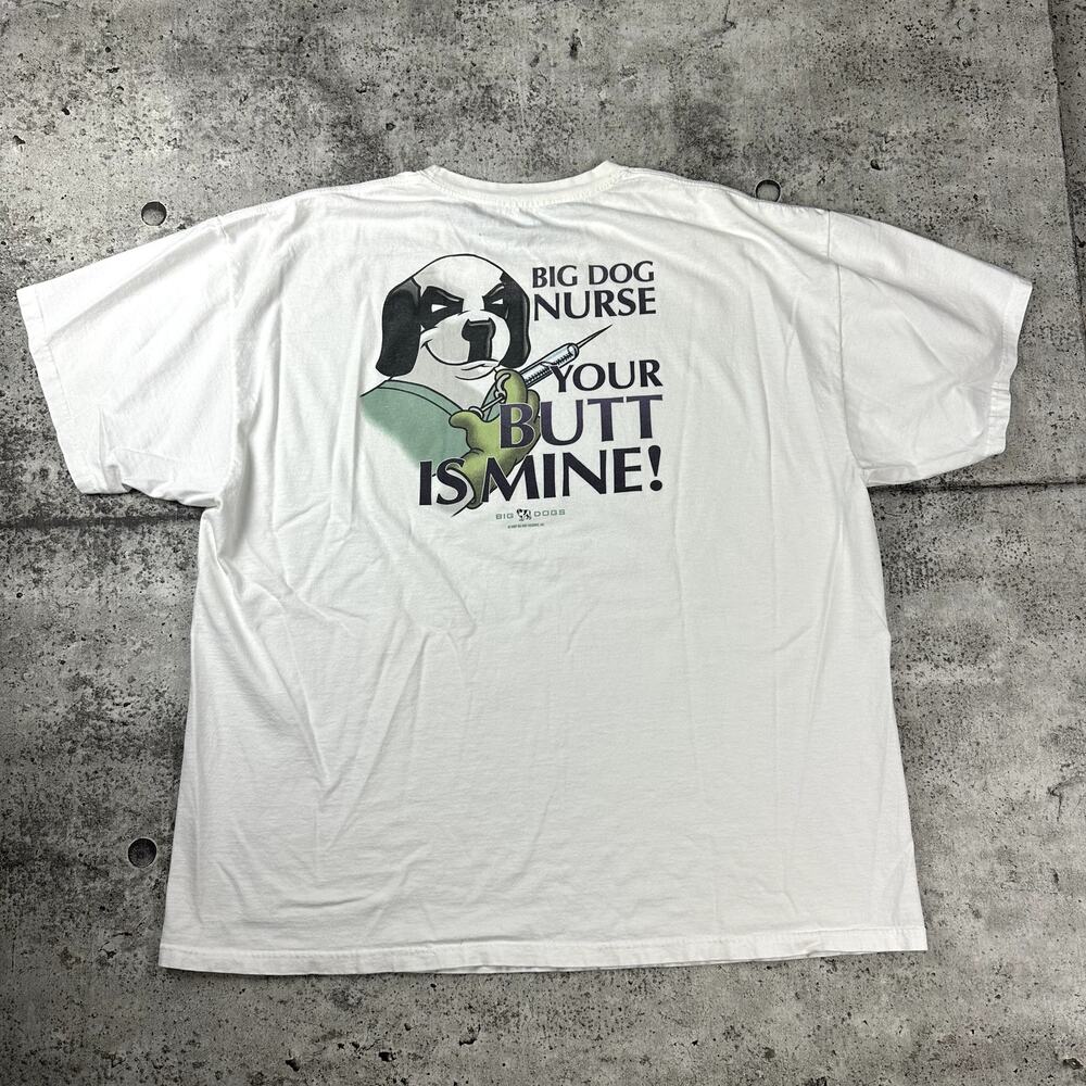 Big Dog Nurse Comedy Shirt Size 2XL 2007 Y2K